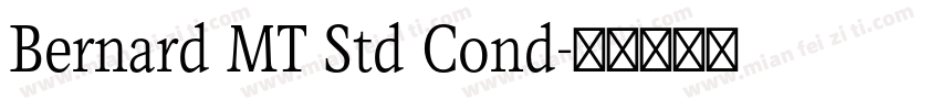 Bernard MT Std Cond字体转换